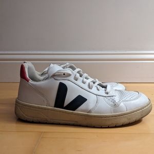 Veja V-10 leather sneakers
